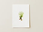 Sea lettuce - Pressed Seaweed Art Print